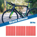 Bicycle Reflectors Outer Replacement Set for Bike ABS Red (36 Pcs) (—)