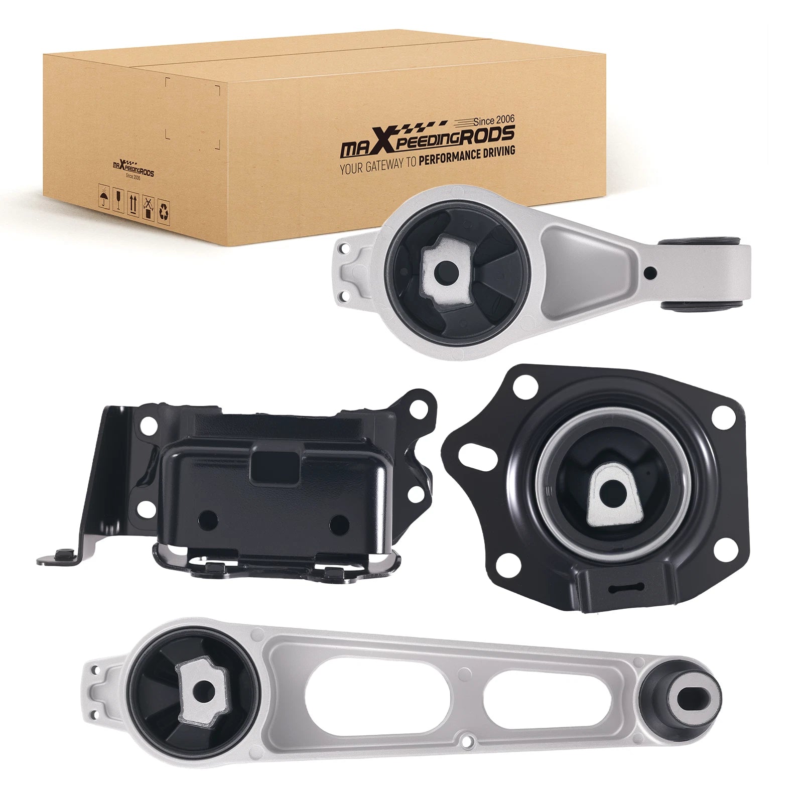 4PCS Engine Motor & Trans Mount for Chrysler PT Cruiser (2001–2006) A3026