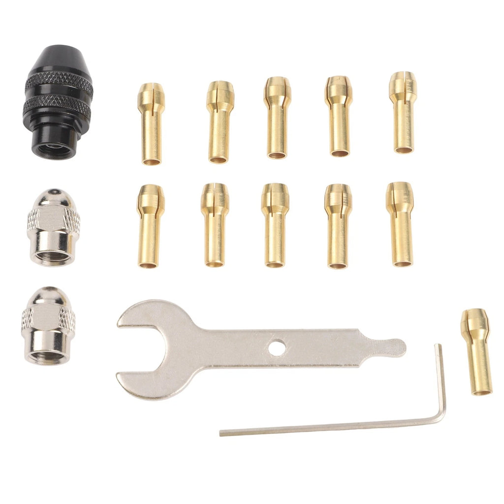 16pcs Drill Chuck Collet Set 0.532mm for Rotary Tools