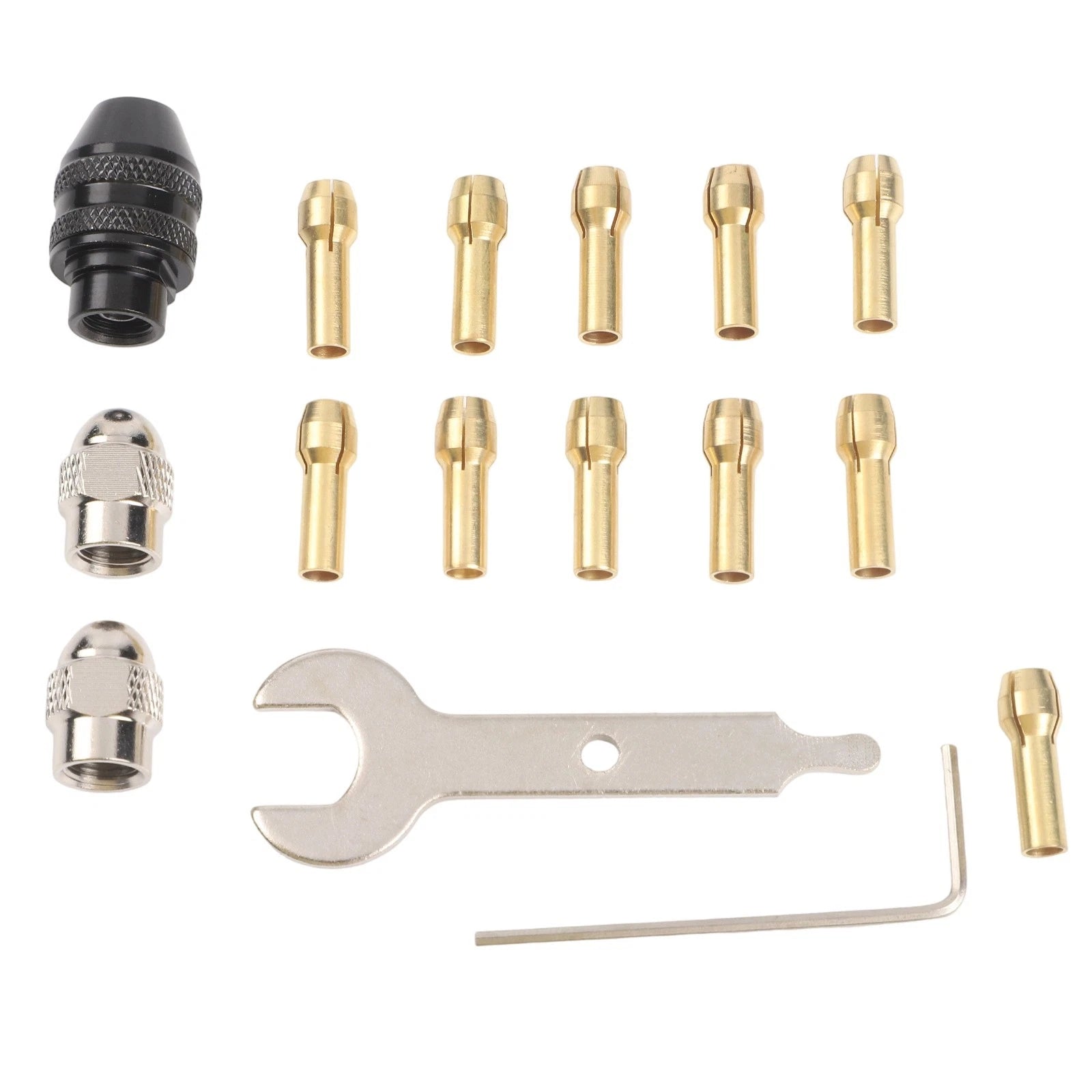16pcs Drill Chuck Collet Set 0.532mm for Rotary Tools