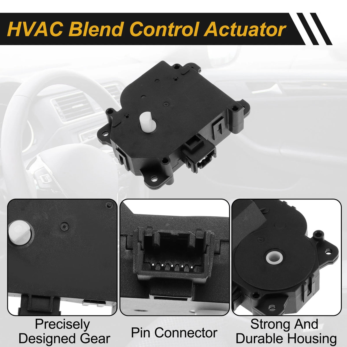 HVAC Heater Blend Door Actuator for Cadillac CTS (2014–2015) No. 22799397