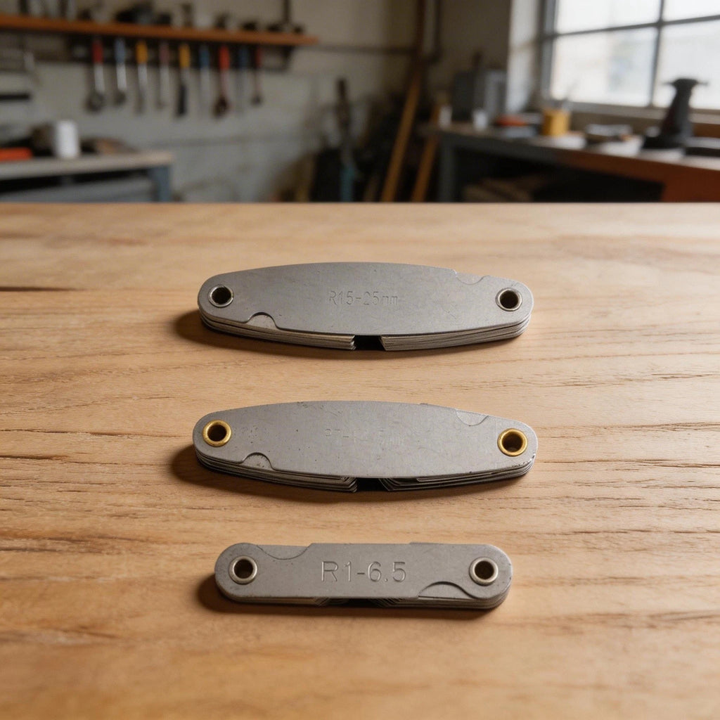 3pcs Radius Fillet Gauge Set for Toolmakers (Stainless Steel)