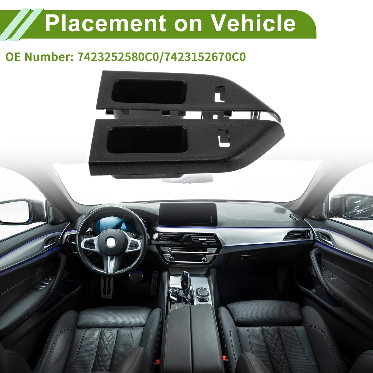 Window Switch Bezel Cover for Toyota Yaris Hatchback 2 Door (2011–2019)