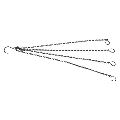 Set of 4 Hanging Basket Chains 23.5" Long for Flower Pots