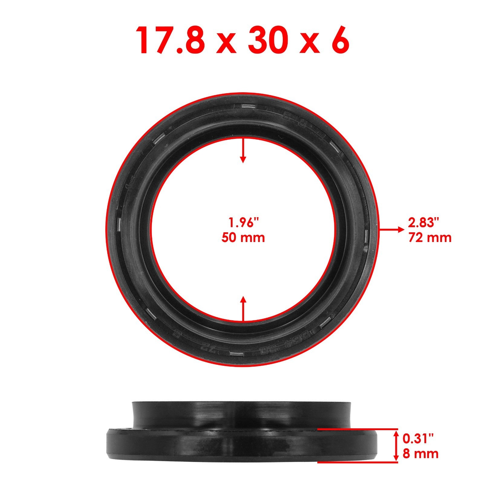 Wheel Knuckle Bearing Seal Front for Yamaha Viking 700 YXM700 (2014–2018)