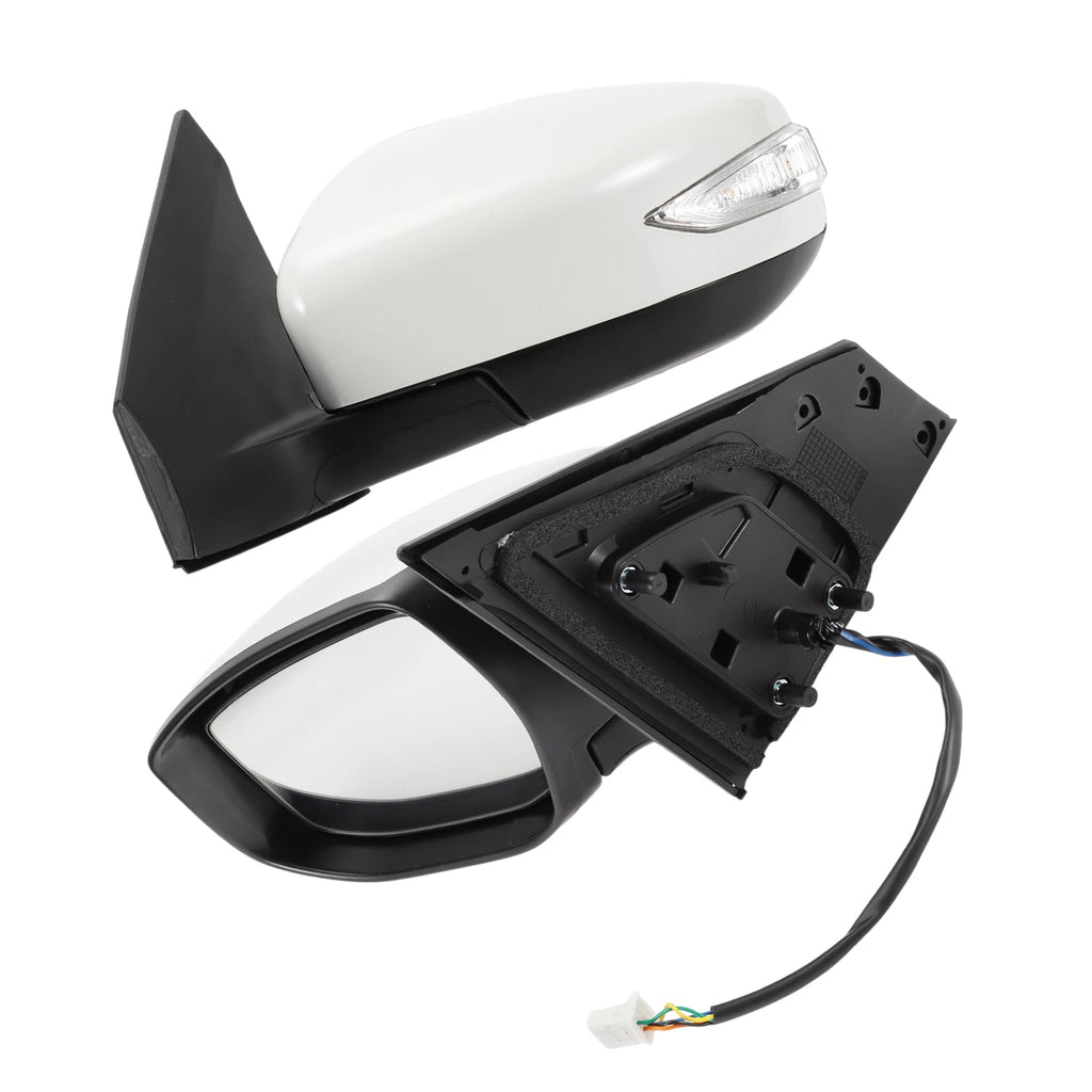 Left Side Door Mirror for Nissan Sentra (2016–2019) Manual Folding White