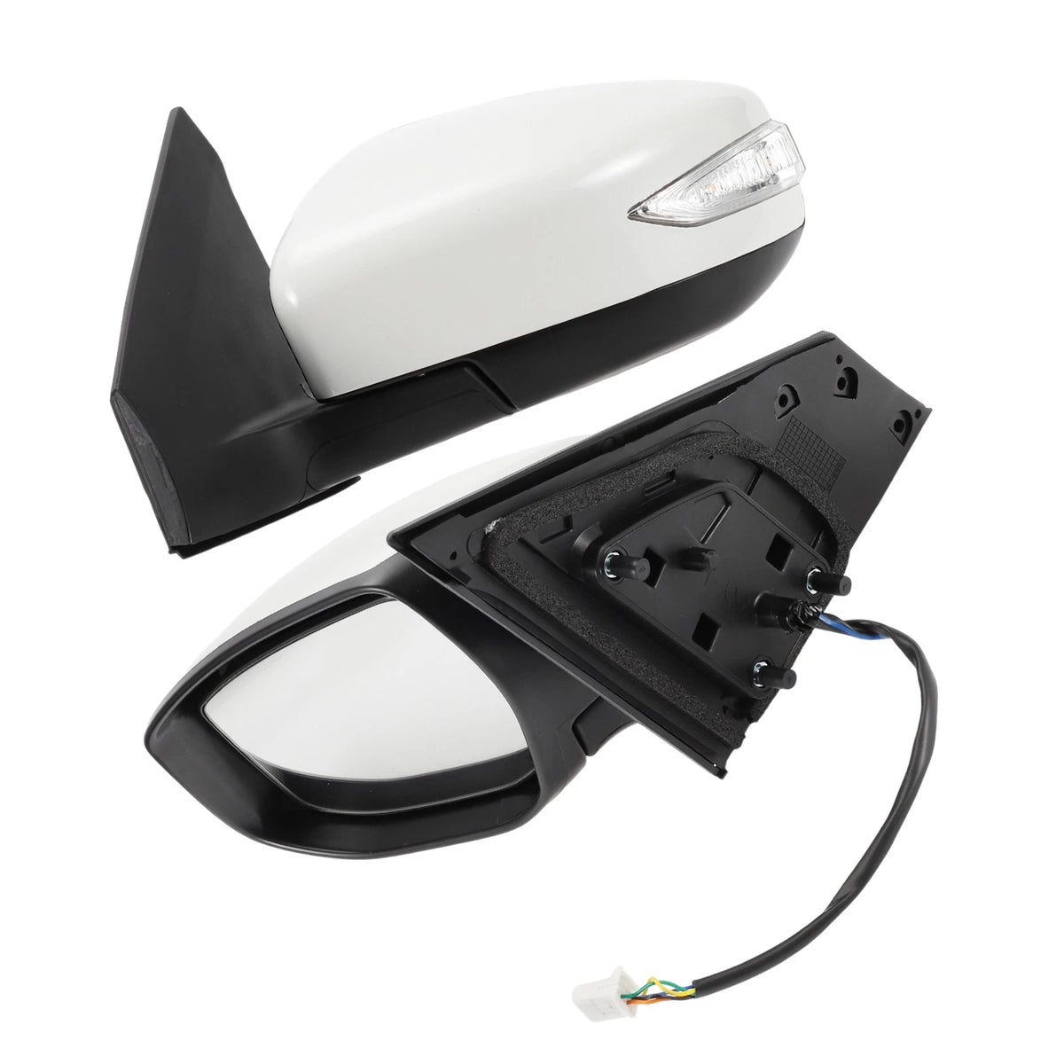 Left Side Door Mirror for Nissan Sentra (2016–2019) Manual Folding White