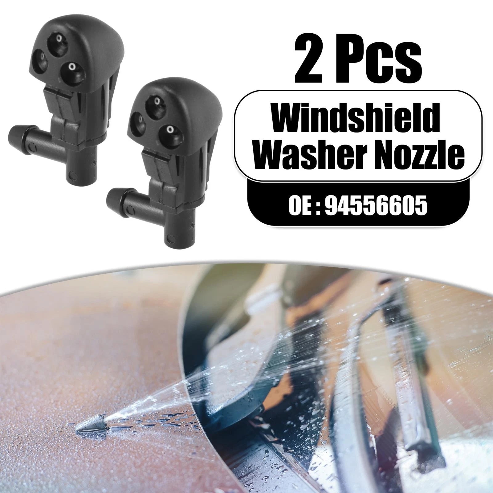 2PCS Front Windshield Washer Nozzles Replacement for Chevrolet Cruze (2009–2014)