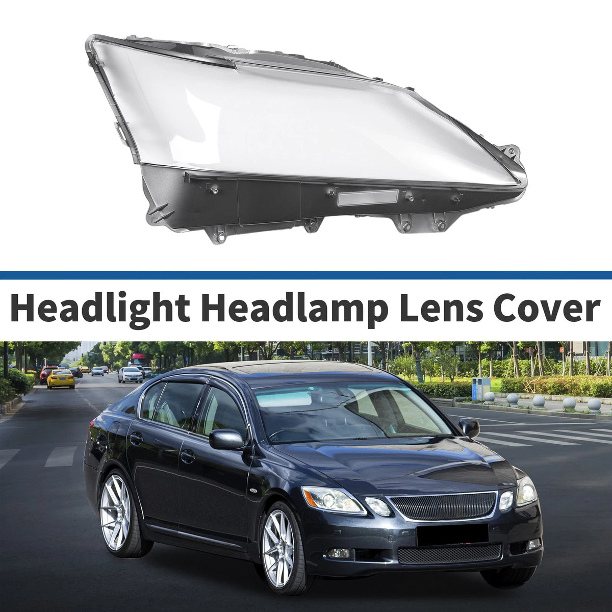 Headlight Lens Cover for Lexus GS250/GS350/GS450H (2012–2015)