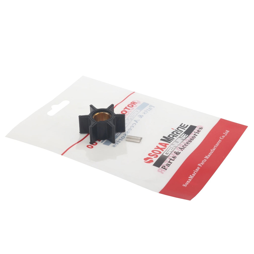 Water Pump Impeller & Key for Mercury 3.5hp 3.6hp 4hp (47-89980, 47-68988, 18-3054)