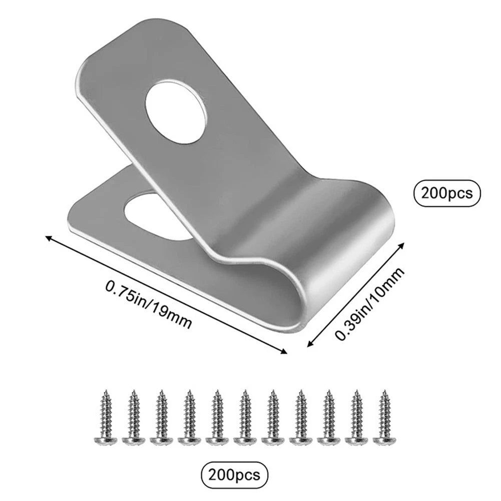 Screw on Clips for Wire Installation