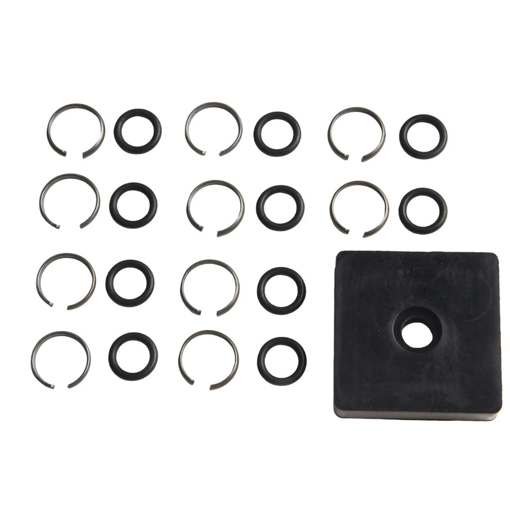 Set of 10 Retaining Ring Clips with O Ring for Pneumatic Tools