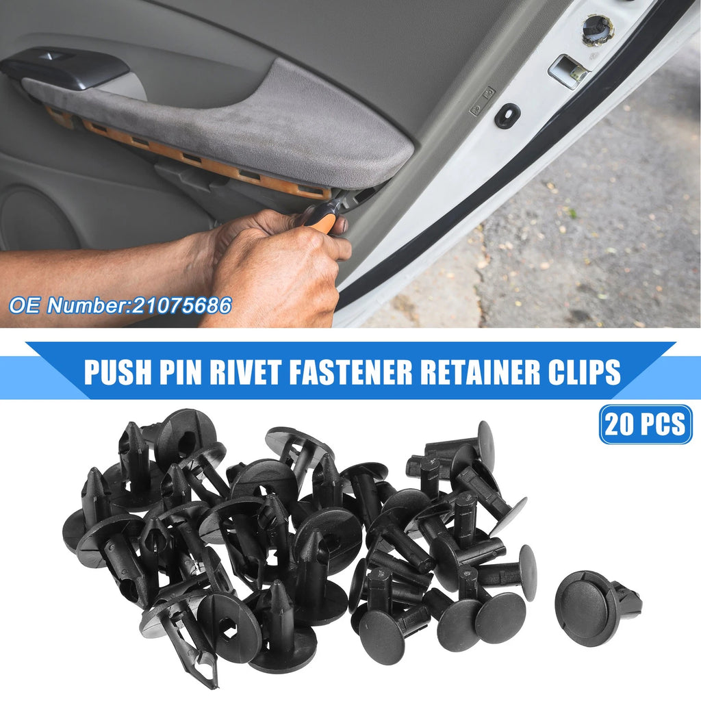 20 Pcs Push Pin Rivet Fastener Clips for Buick Rainier (2005–2007)