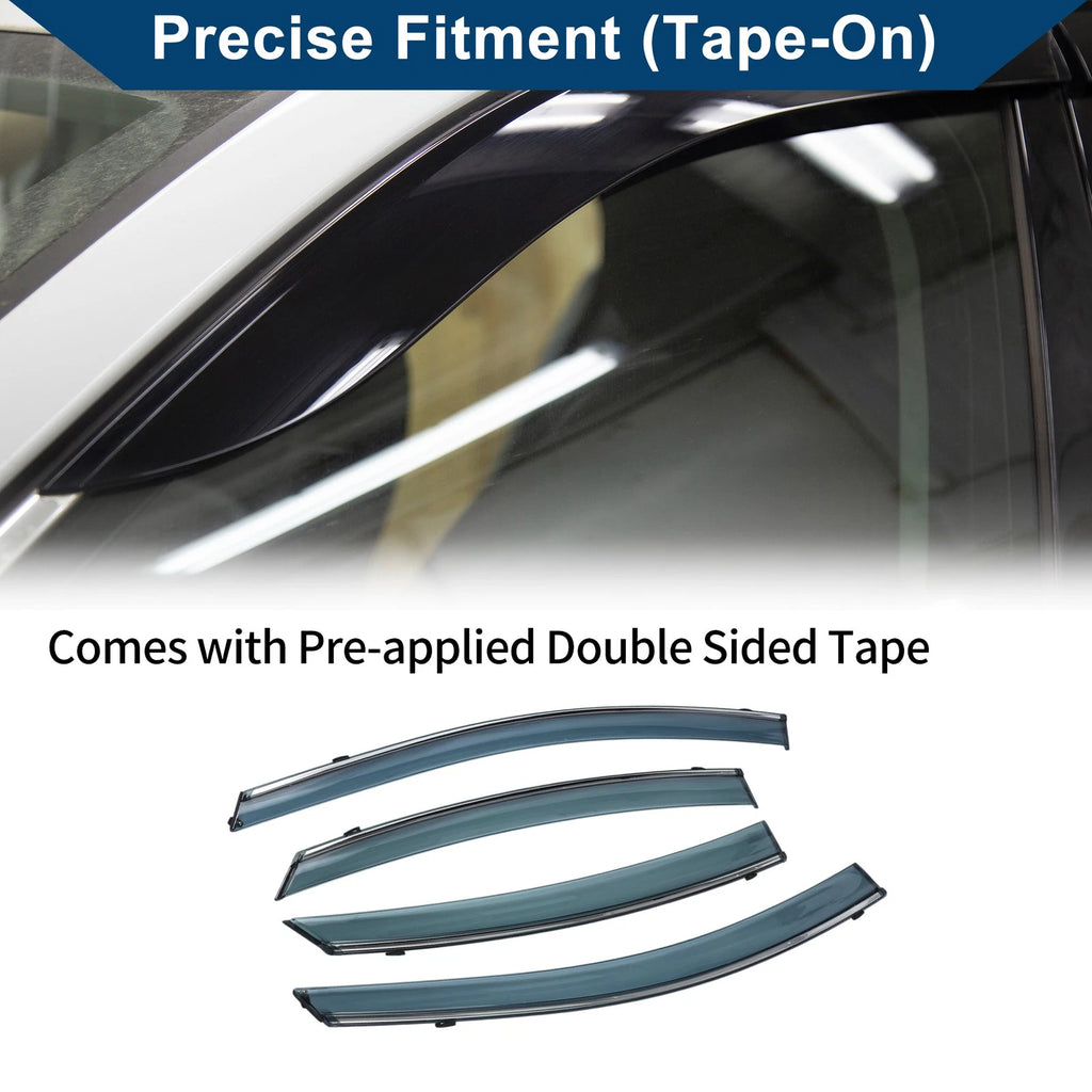 Car Window Deflectors Side Vent Visor for Hyundai Elantra Sedan (2011–2016)