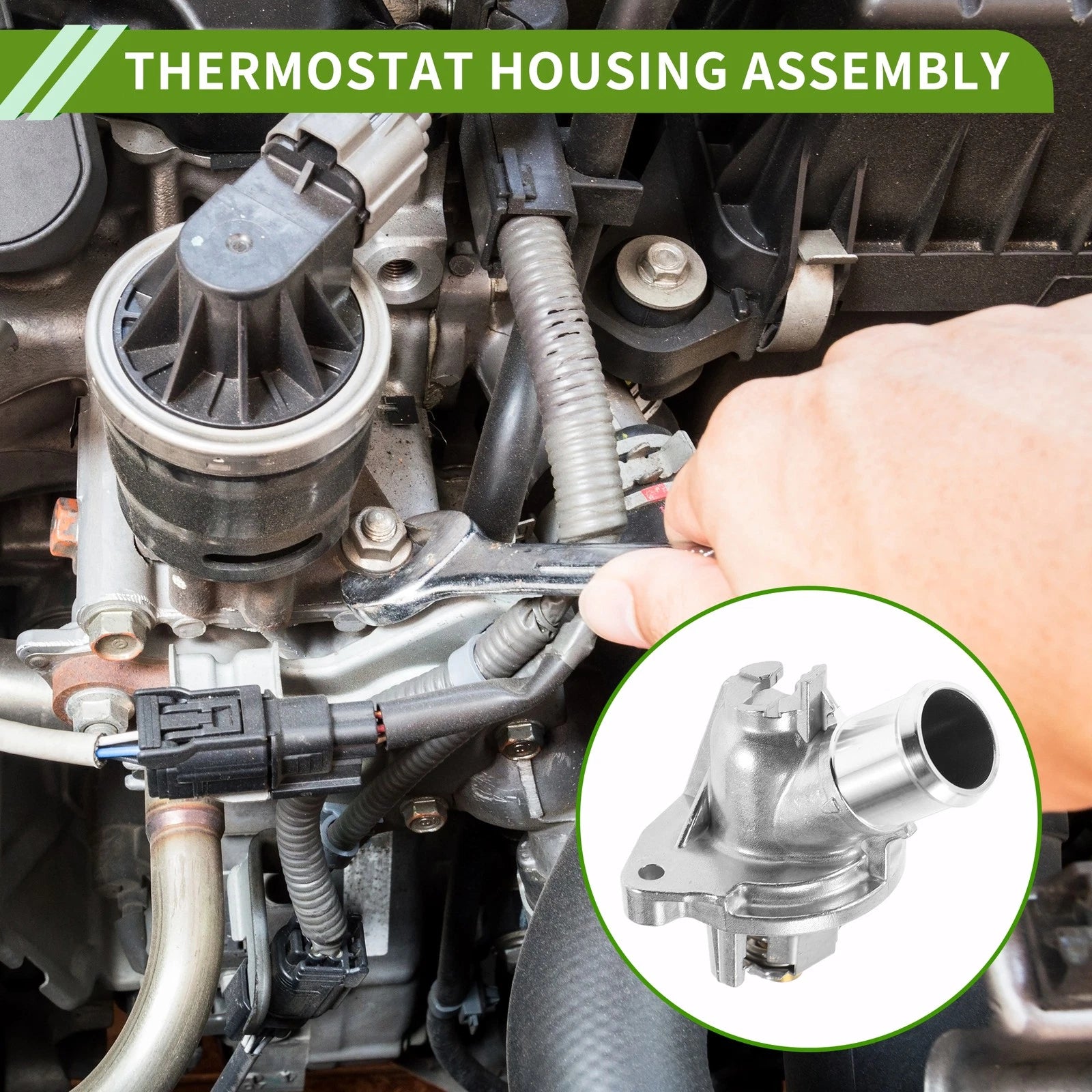 Engine Coolant Thermostat Housing Assembly for Chevrolet Malibu (2016–2019)