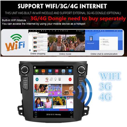 9.7" Android 10.1 Car Stereo Radio Navigation for Mitsubishi Outlander (2006–2012)