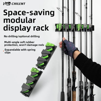 Expandable Fishing Rod Holder for Garage and Boat Use