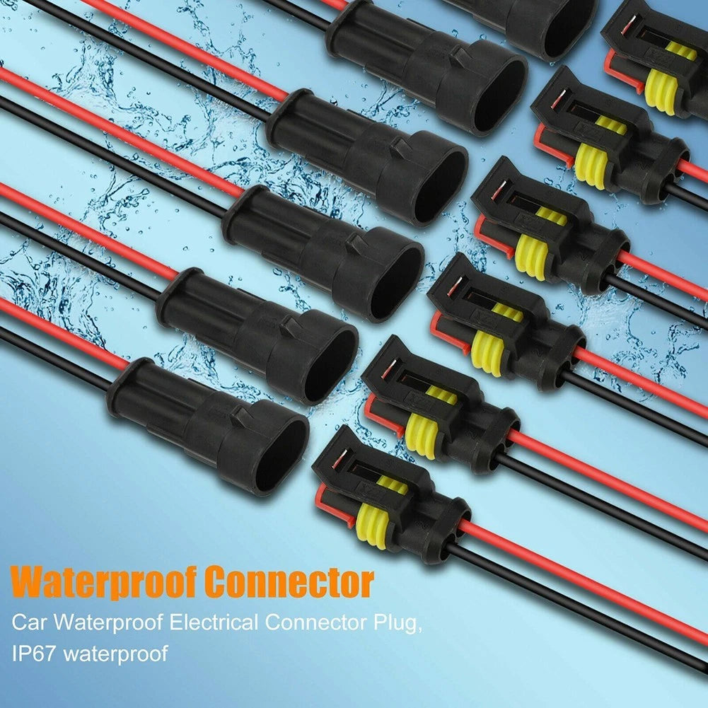 Set of 5 Waterproof Wire Connectors for Automotive Electrical Systems