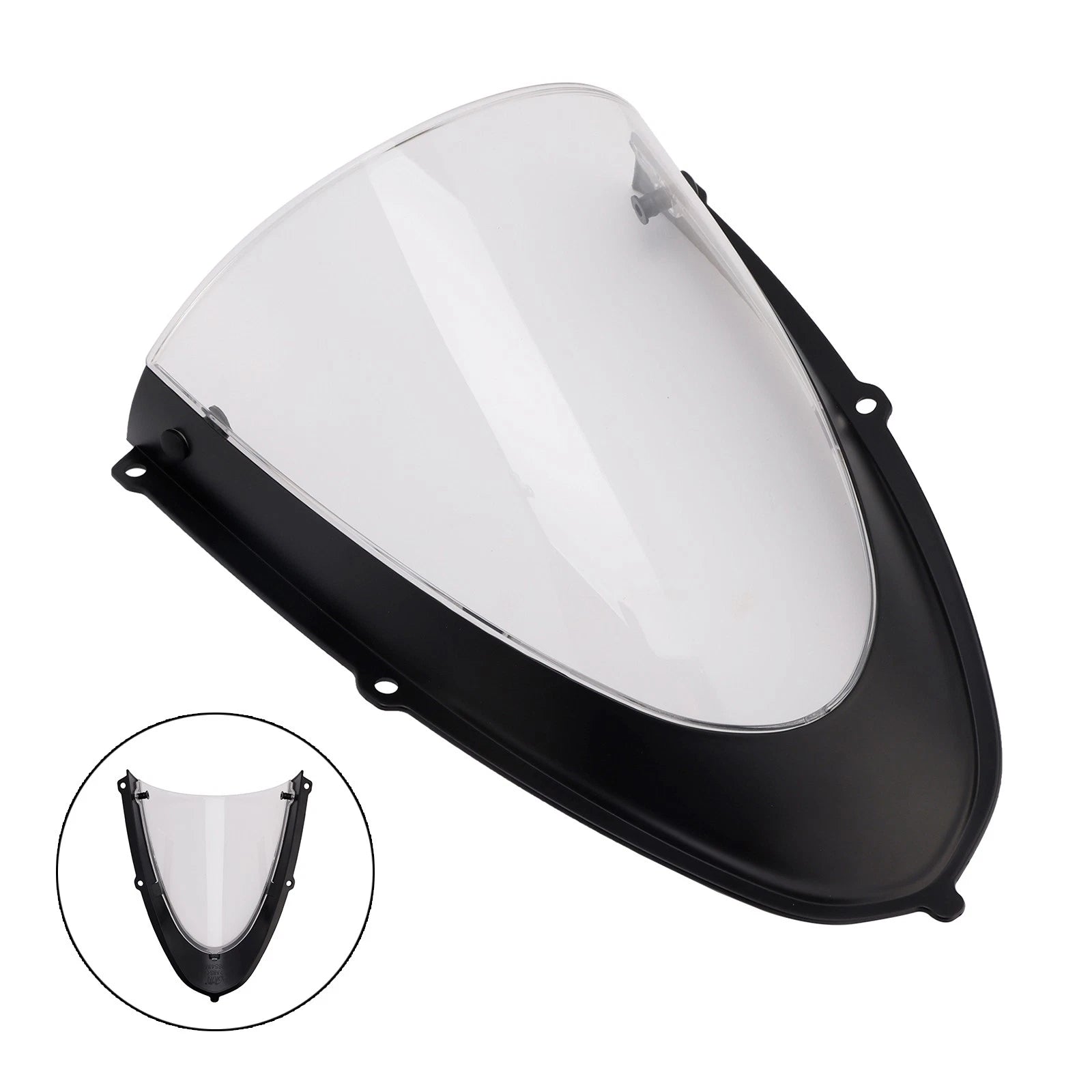 Headlight Fairing Windshield for Aprilia RS 660 (2020–2024) Matt Black + Clear