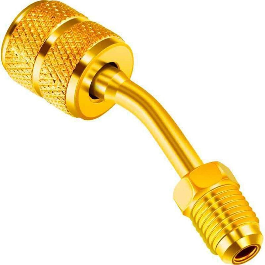 R410A Brass Charging Adapter for Automotive AC Systems (Universal)