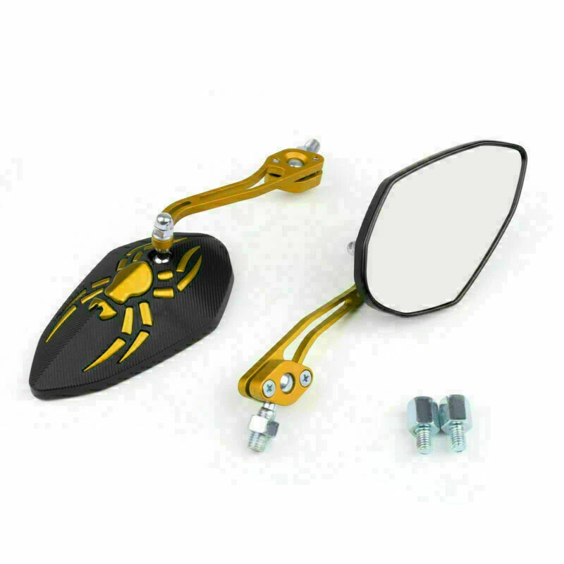 Universal 8mm 10mm Motorcycle Rear View Side Mirrors GD T9