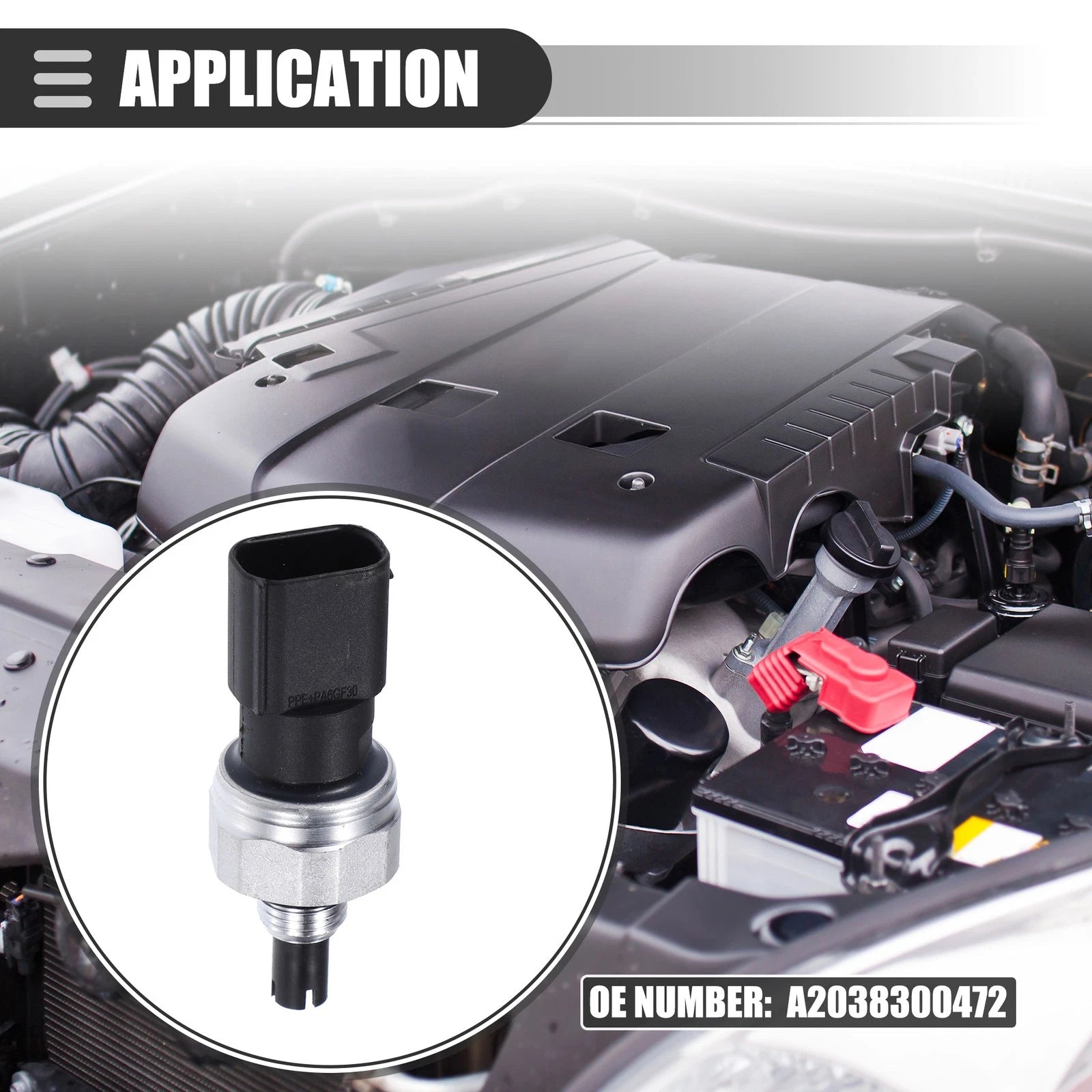 A/C Pressure Transducer Sensor for Mercedes-Benz C230 (2002–2007)