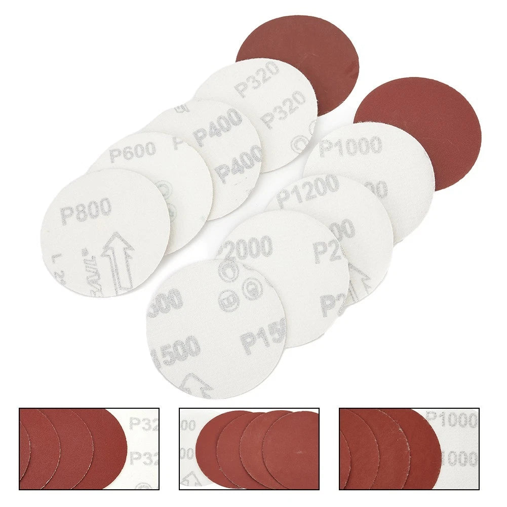Set of 40 Sanding Discs 75mm-80mm Grit 320-2000