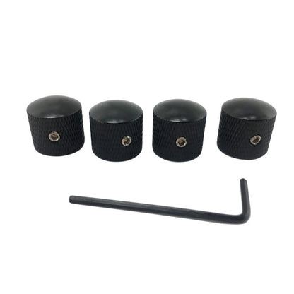4X Metal Electric Guitar Bass Volume Tone Control Knobs with Wrench Tool