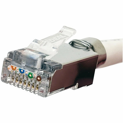 25-Pack Shielded Feed-Thru CAT-6A/6/5-E Modular Plugs