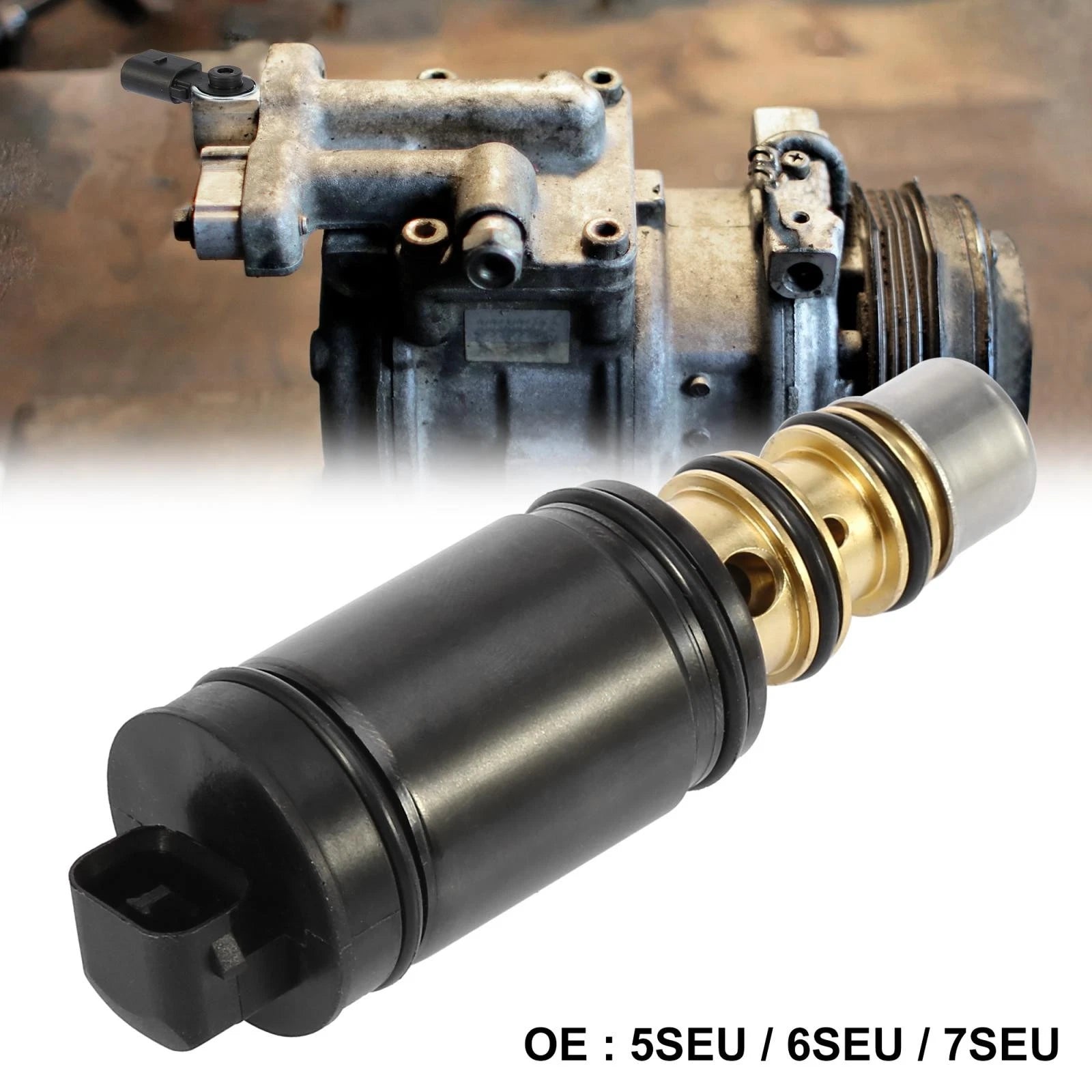Car AC Compressor Electronic Control Valve for Mercedes-Benz 5SEU 6SEU (2010–2019)