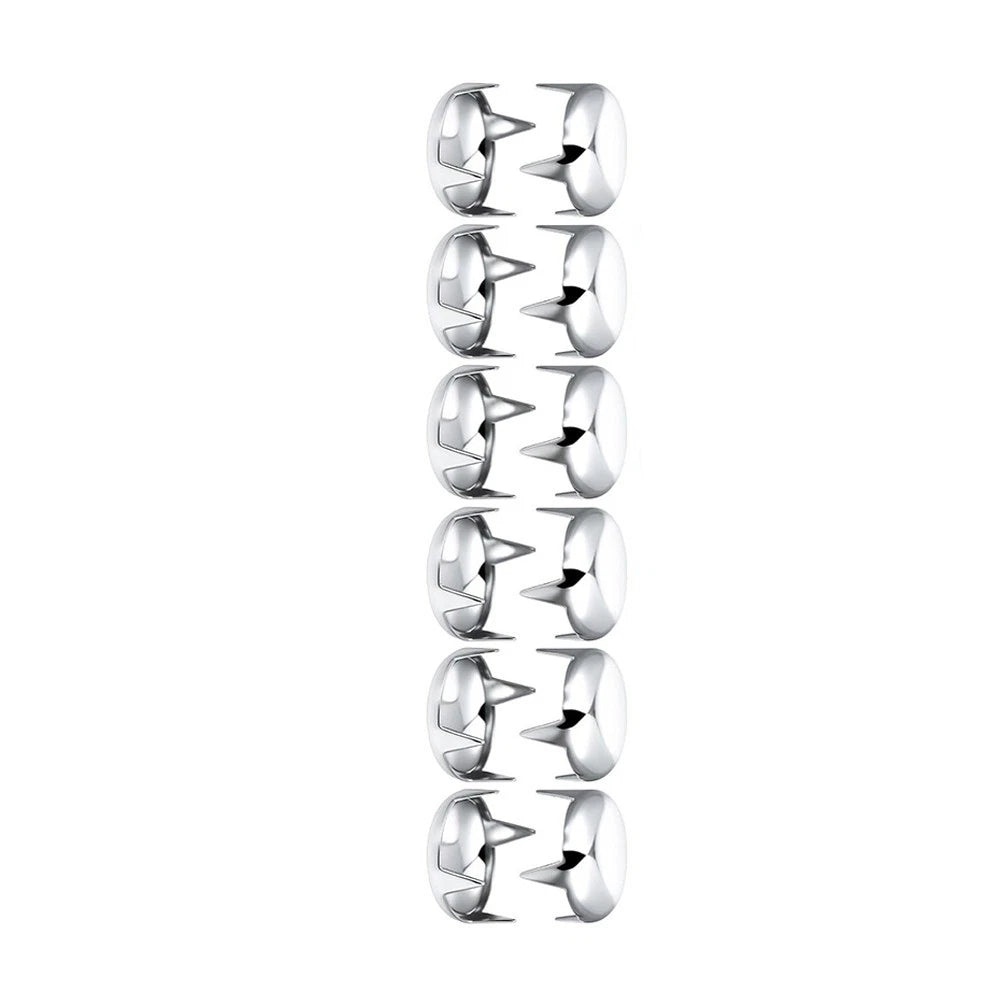 100 Pcs 16mm Silver Dome Rivets for Leathercraft Projects