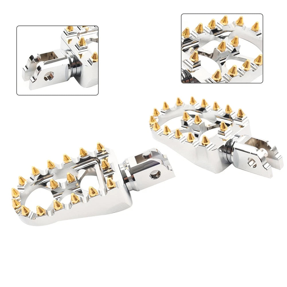 MX Style Foot Pegs for Harley Softail (2018–2023) Chrome