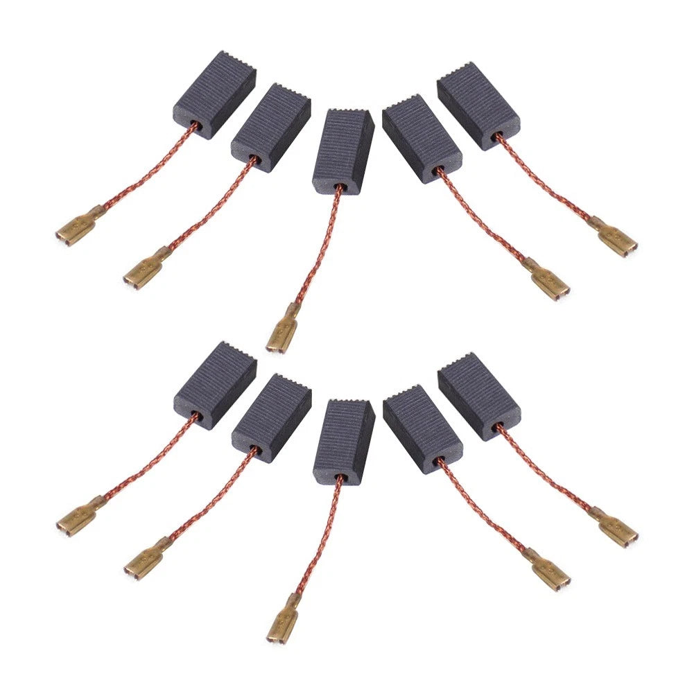 Replacement Motor Carbon Brushes for Electric Drill Angle Grinder (Pack of 10)