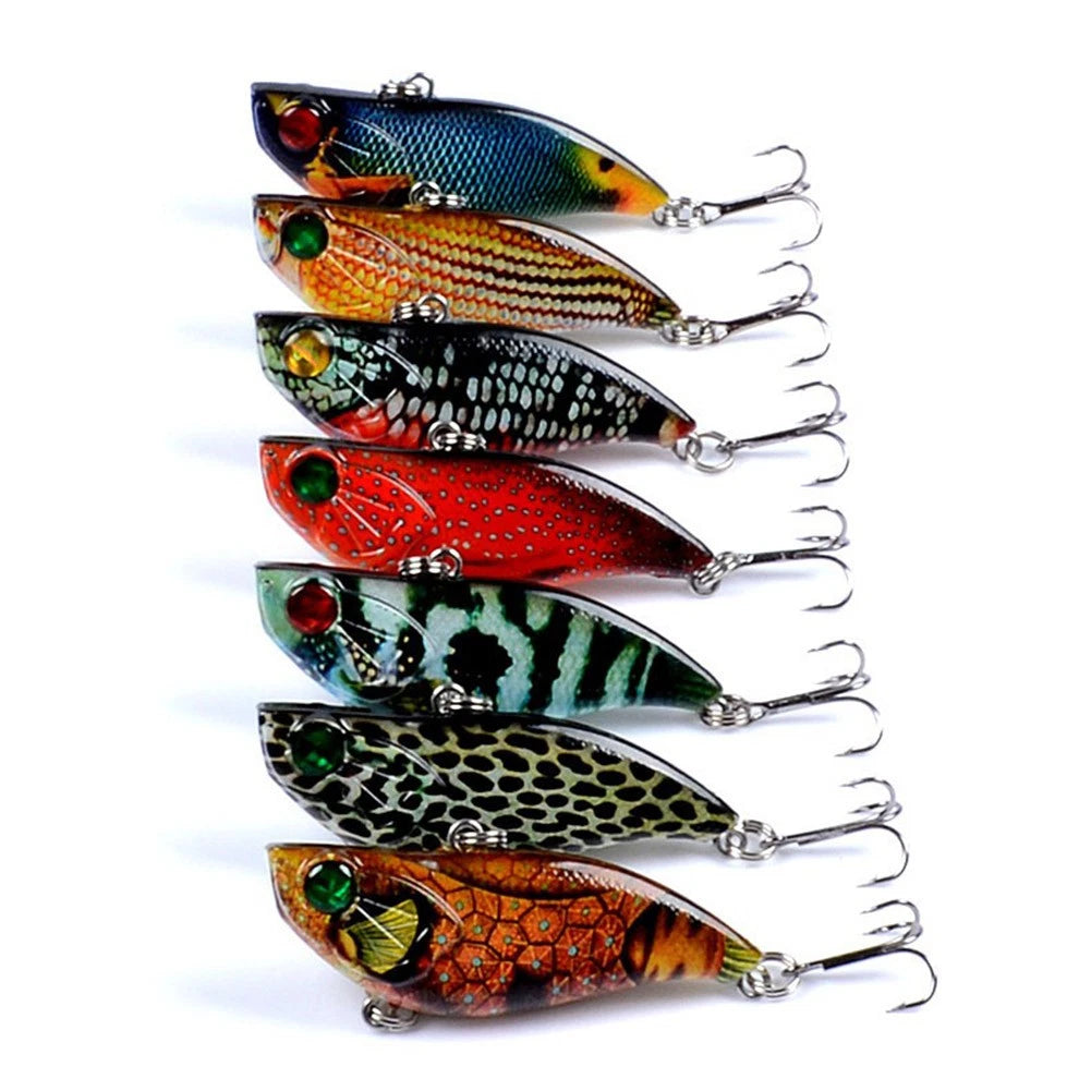 7PCS Minnow Crankbaits 5.8cm Fishing Lures with Hooks