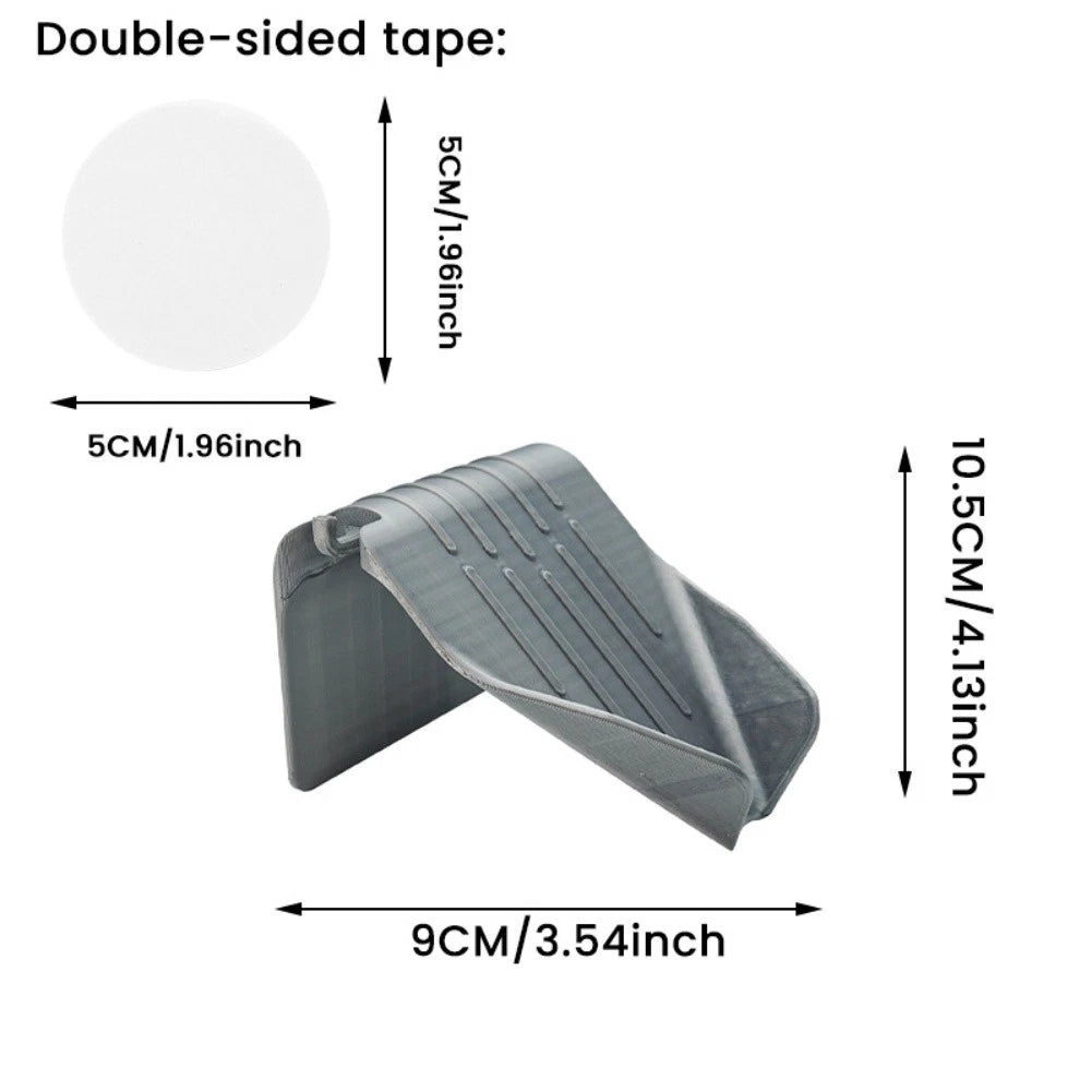 Automatic drainage soap dish rack for home bathrooms