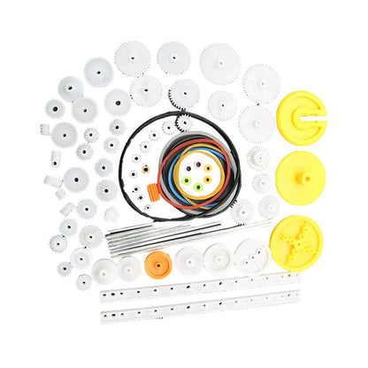 82PCS Plastic Gear Set for Toy Motor Car Robot Model Kit