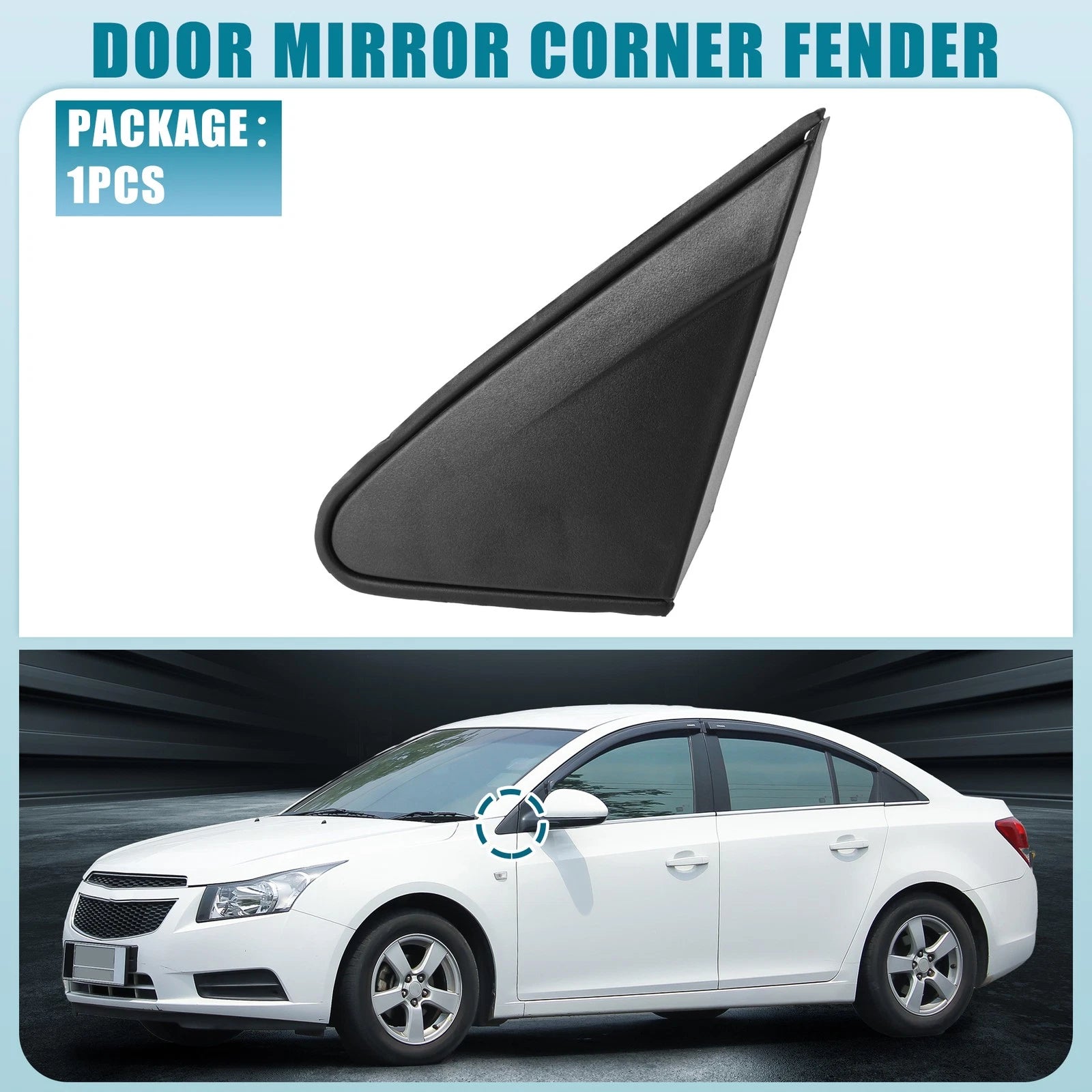Front Left Door Mirror Corner Cover for Chevrolet Cruze (2011–2016)