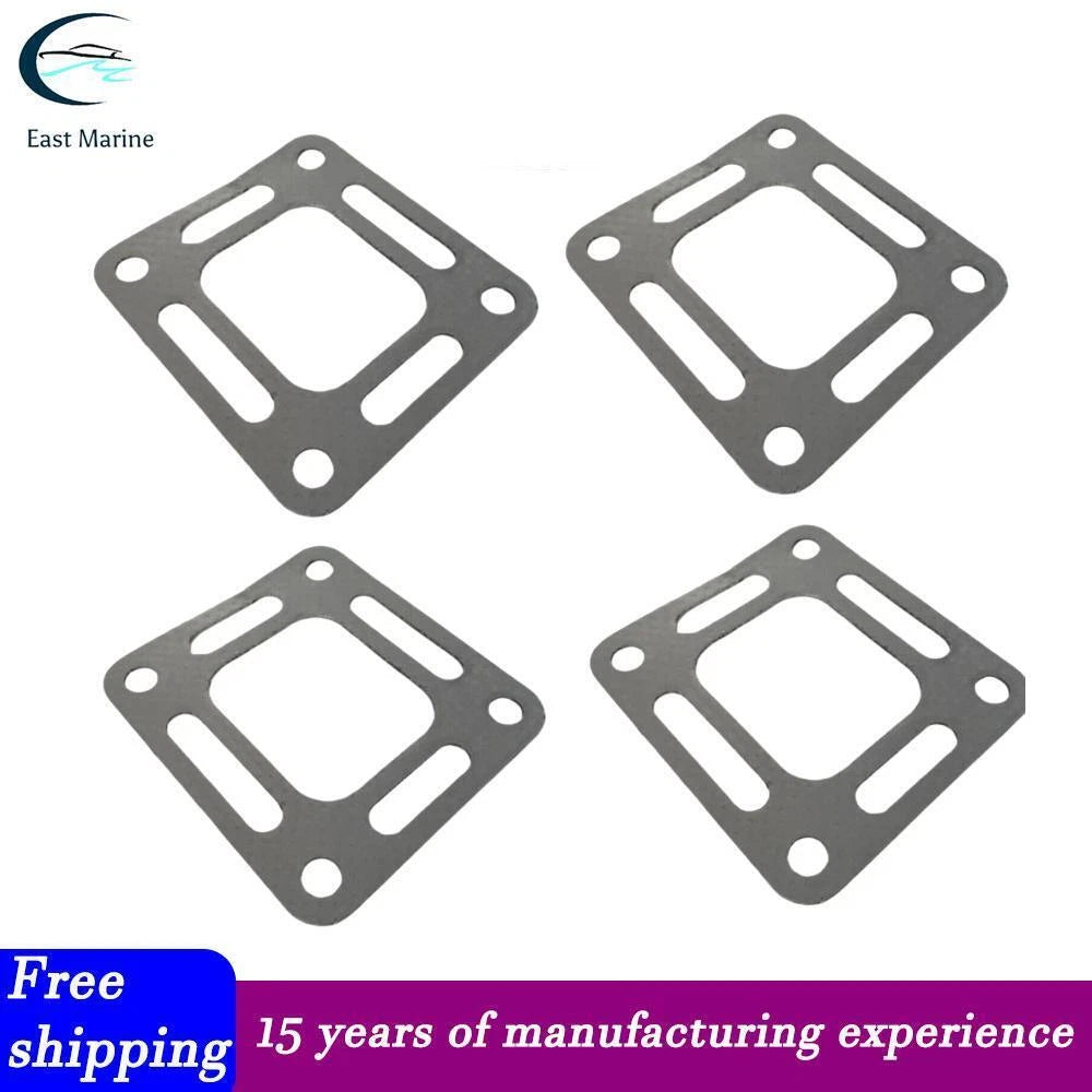 4-Pack Manifold Riser Elbow Gaskets For Mercruiser Engines 4.3 5.0 5.7 454 502