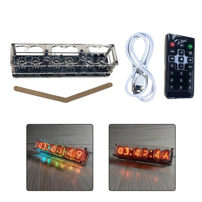 USB Powered IN-12 Tube Clock for IN-12 Tubes (No Soldering Required)