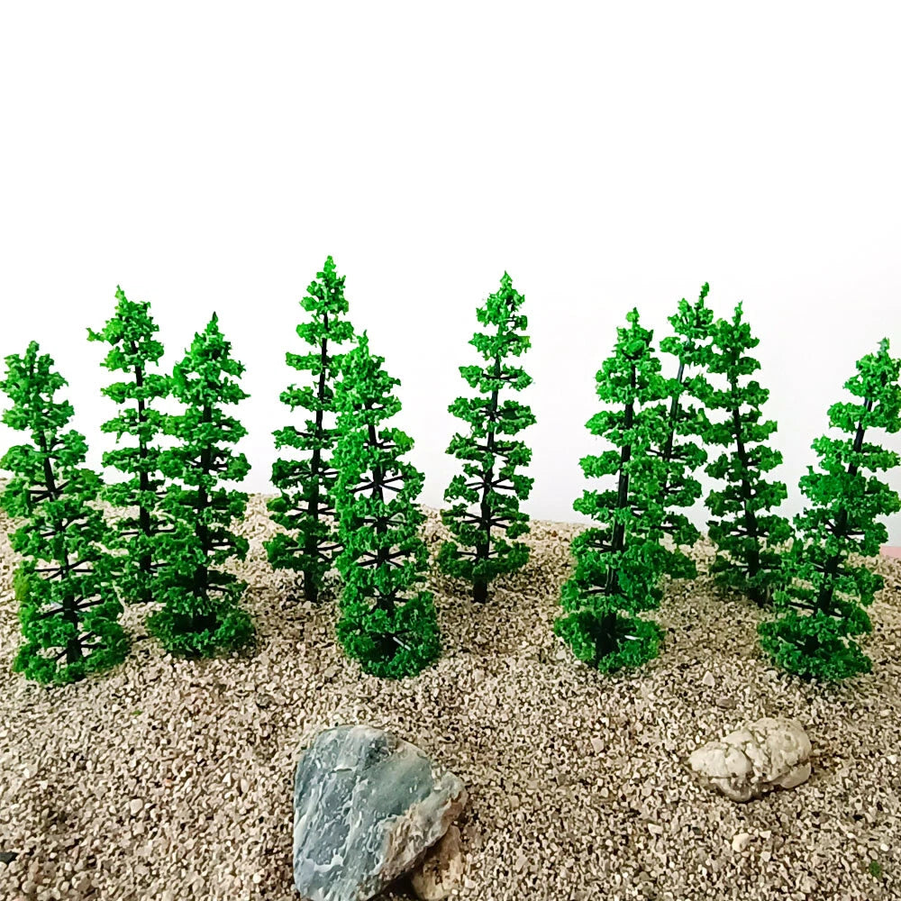 Set of 20 Model Tree Scenery Ornaments for Train Railway Layout 9cm