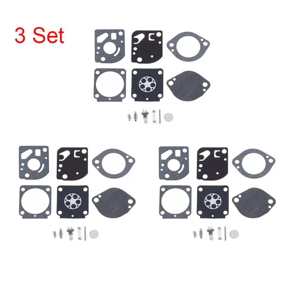 Set of 3 Carburetor Repair Kits for Zama RB-97 C1Q-S72 Stihl FC90 FS87 FS91 FS100