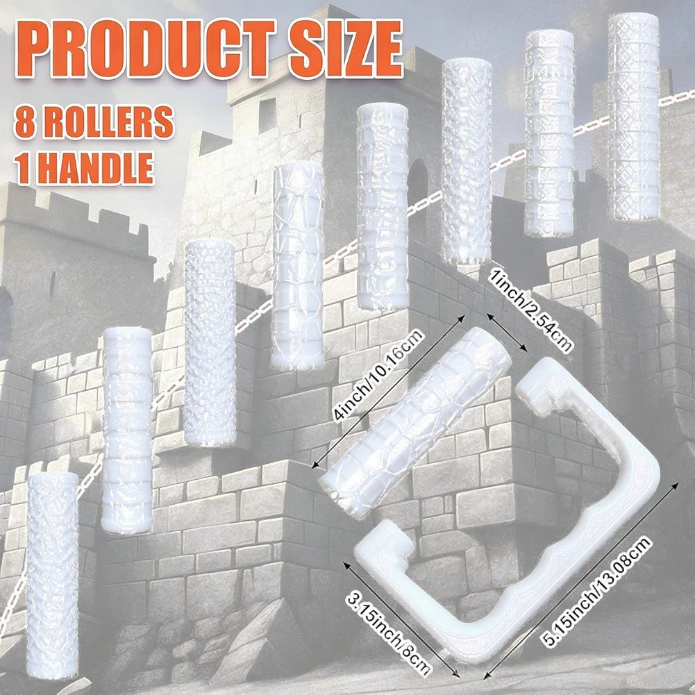 9-Piece Roller Set for Creative Clay and Model Work