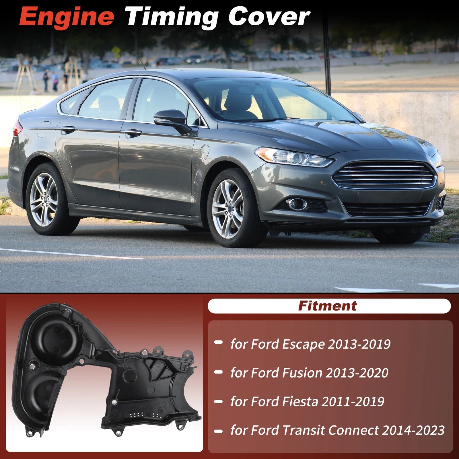 Engine Timing Cover Replacement for Ford Escape Fusion (2013–2019)