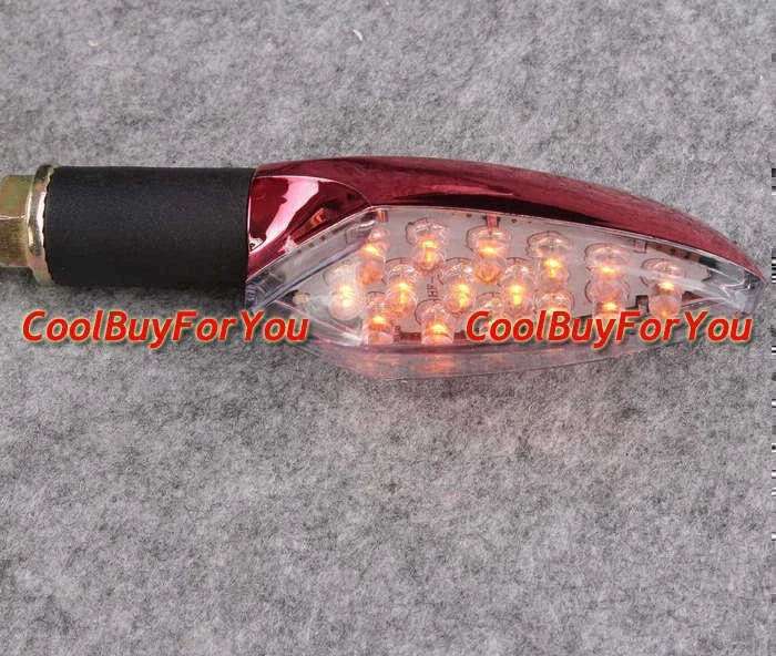 LED Turn Signal Light Bulbs for Universal Vehicles (Plastic, Red)