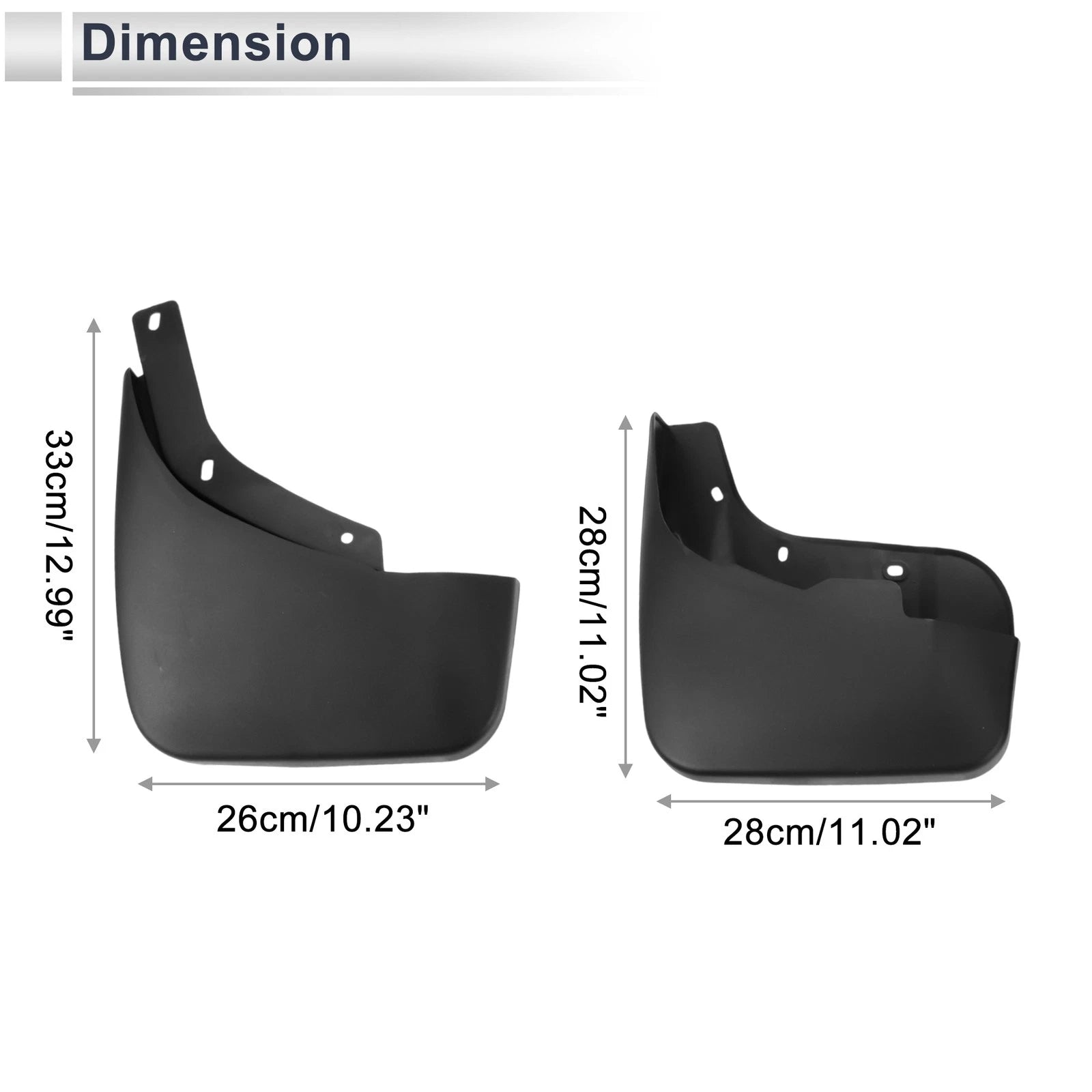 Mud Flaps Splash Guards Set for Audi Q7 (2006–2015)