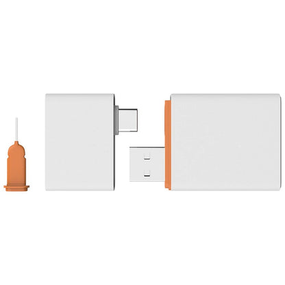 Dual USB Type-C Card Reader Adapter for NM Nano Memory Card (3.1)