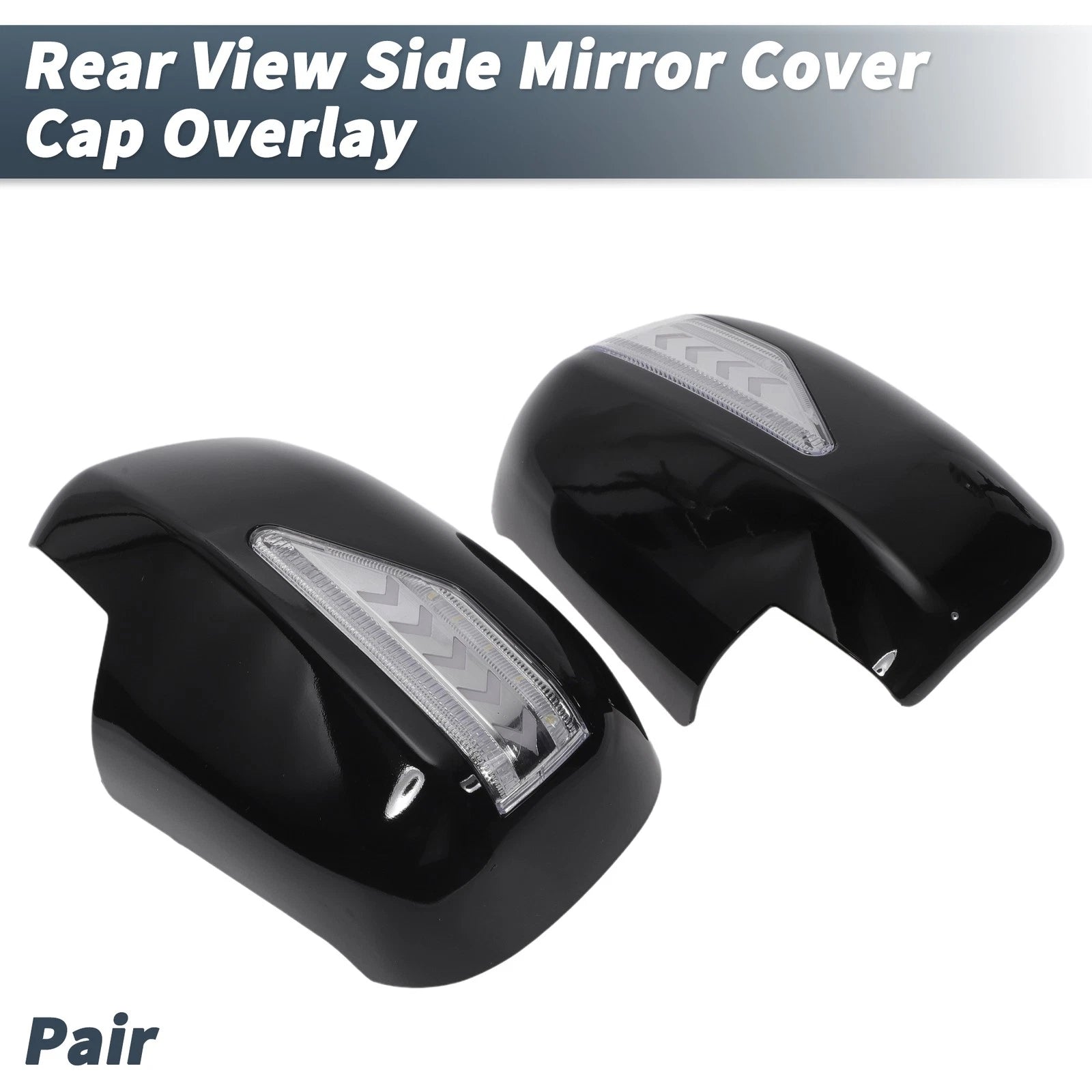 Rearview Mirror Cover Overlay Gloss Black for Lexus RX330 RX350 (2003–2009)