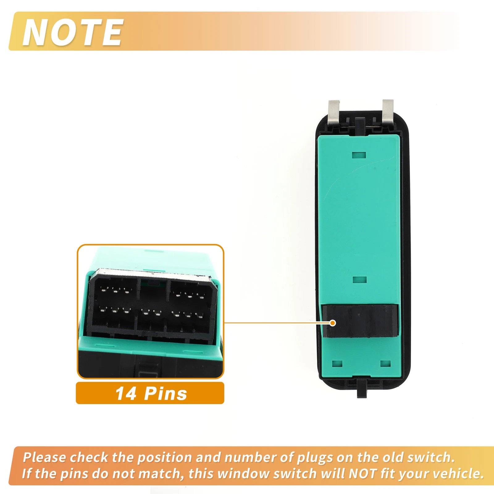 Power Window Switch for Suzuki (Black Green)