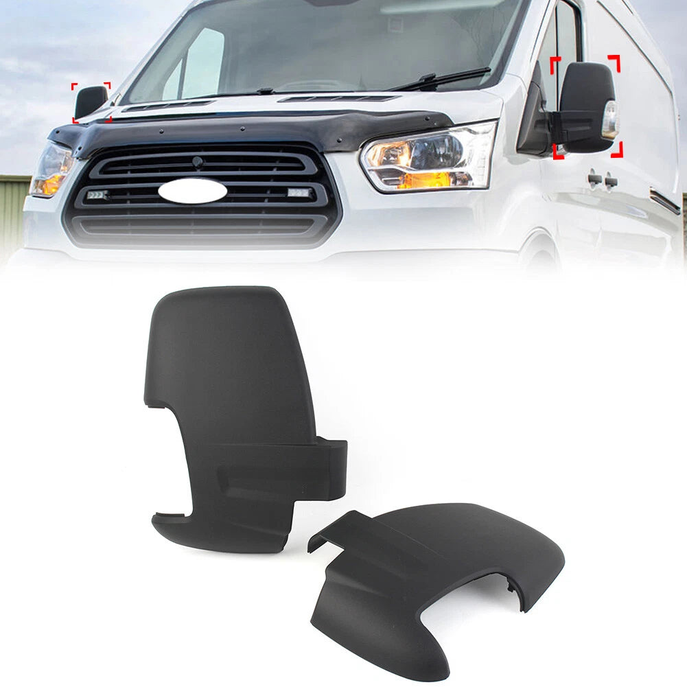 Pair Door Wing Mirror Cover Casing for Ford Transit MK8 (2014–2021) 1823809, 1823808, BK3117K746AA