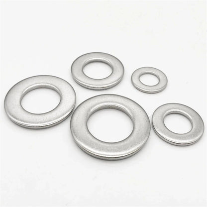 800Pcs M4-M12 Stainless Steel Flat & Spring Washers Assortment Kit
